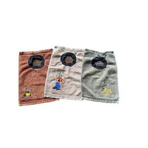 Handmade Baby Bibs Disney Embroidered Stretch Neck Goofy Pluto & Wall-E